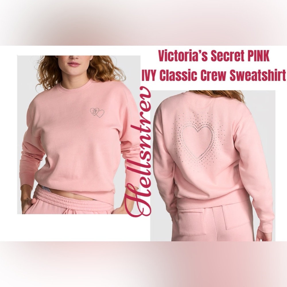 Victoria’s Secret PINK Ivy Fleece Crew Sweatshirt XXLARGE